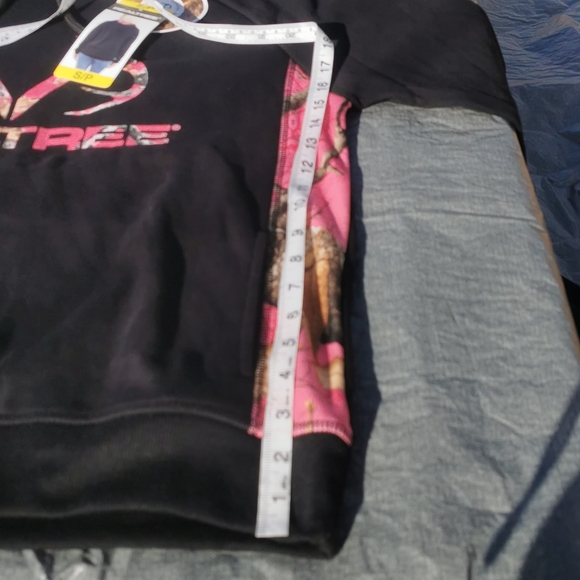 Real Tree Small S Realtree black pink camo New NWT hoodie sweatshirt - Picture 2 of 12